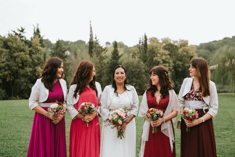 Ramos de novia y damas de hono