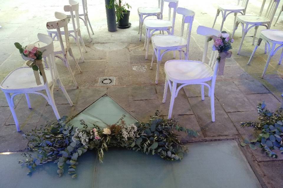 Arco floral boda Marina