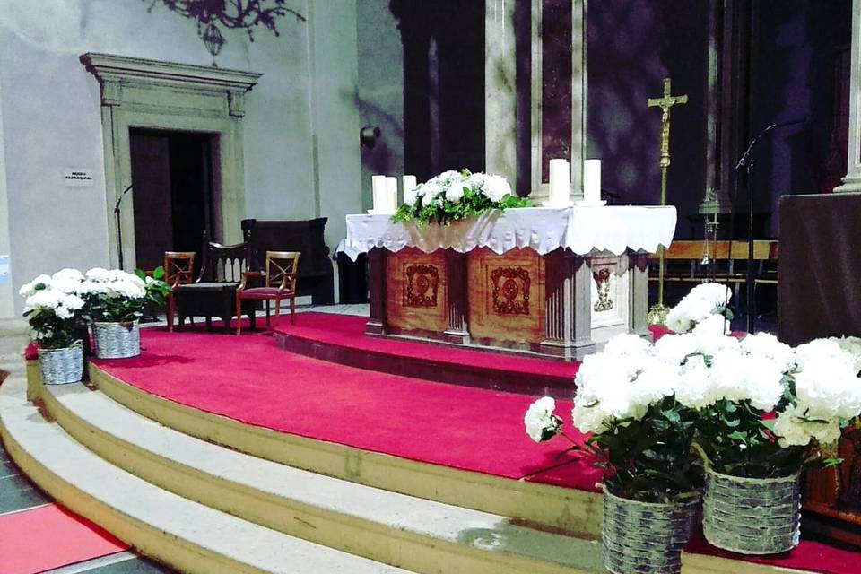 Decoración principal altar