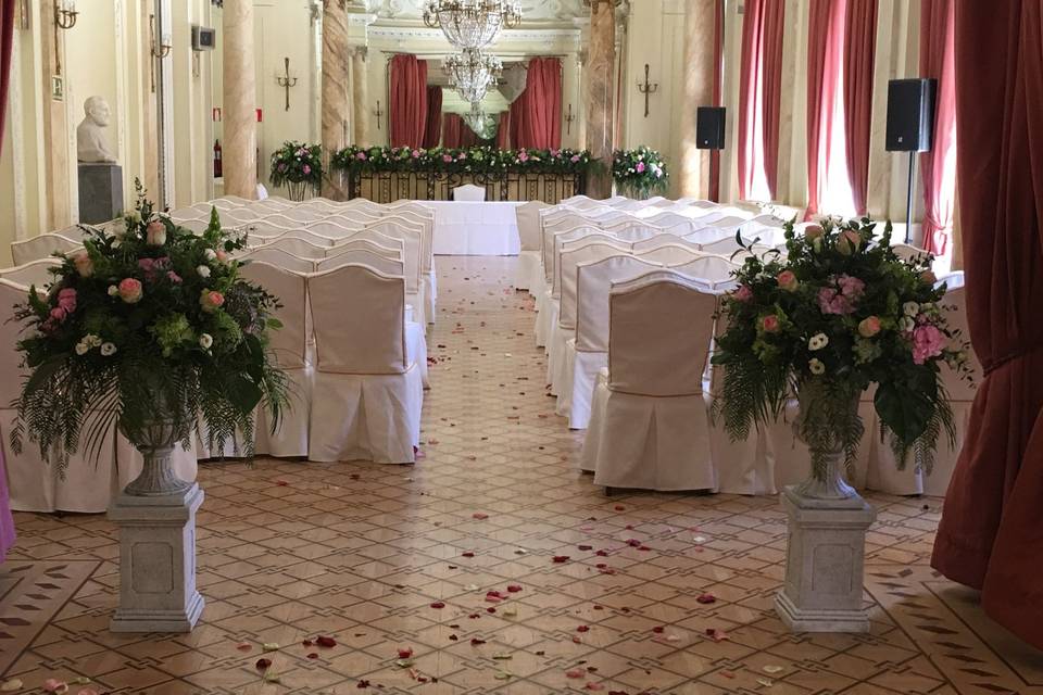 Decoración boda civil