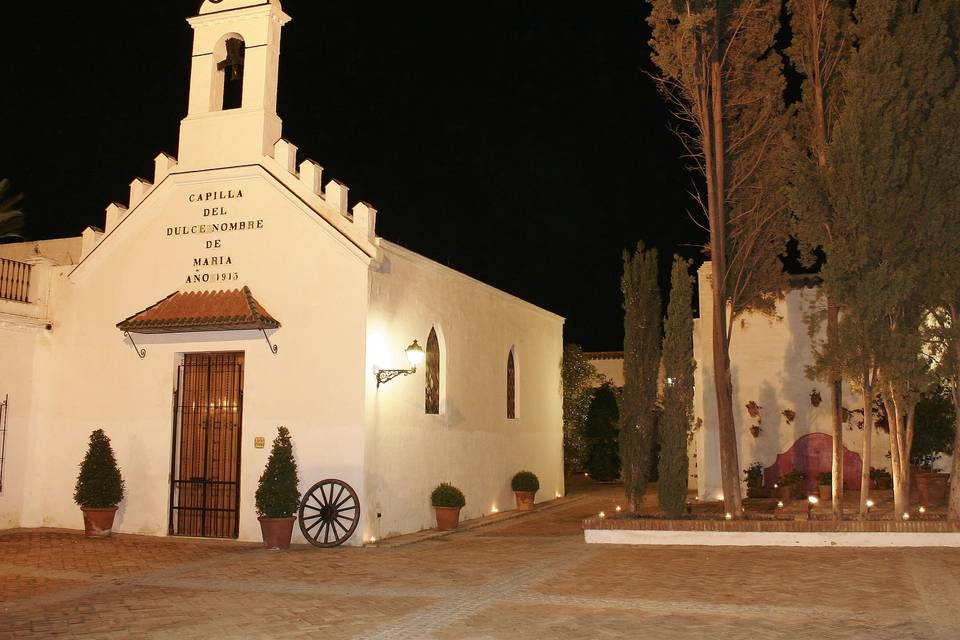 La hacienda de noche