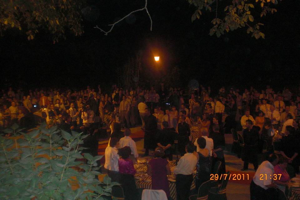 Celebración al aire libre