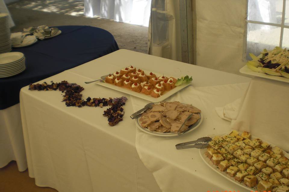 Celebración en carpa