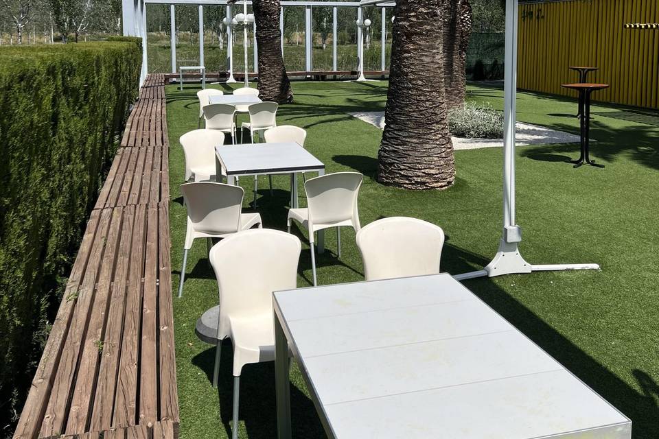Terraza jardines