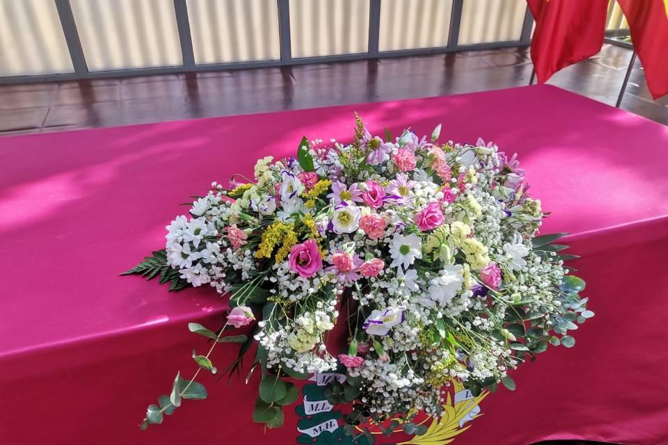 Centro floral ceremonia