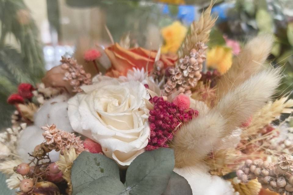 Ramo de novia flores preserva