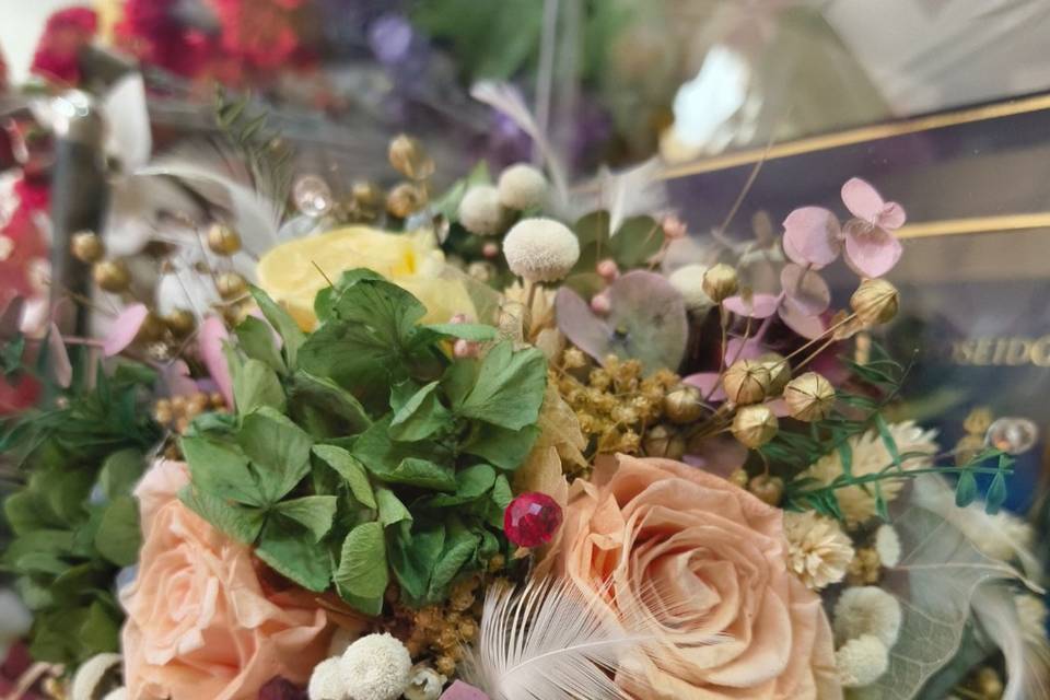 Ramo de novia flores preserva