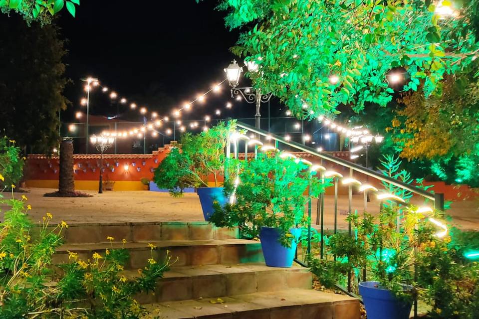 Iluminación patio