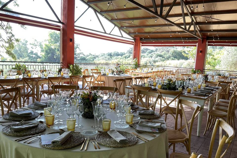 Pérgola comida
