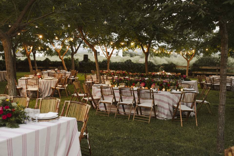 Celebración jardín