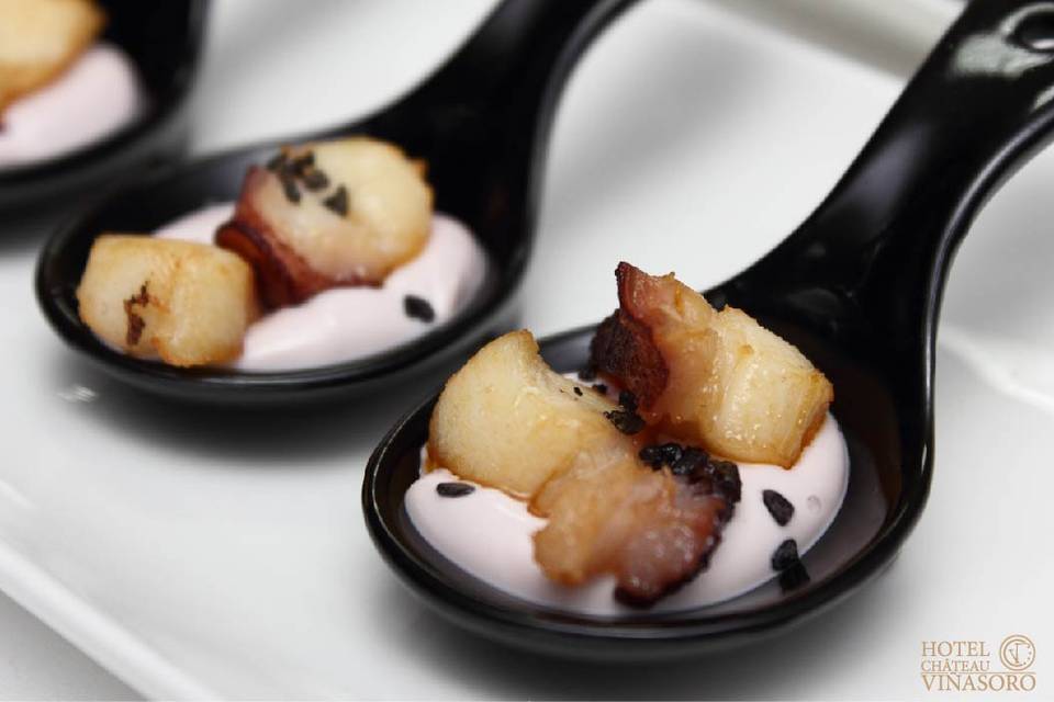 Pulpo frito con mayonesa