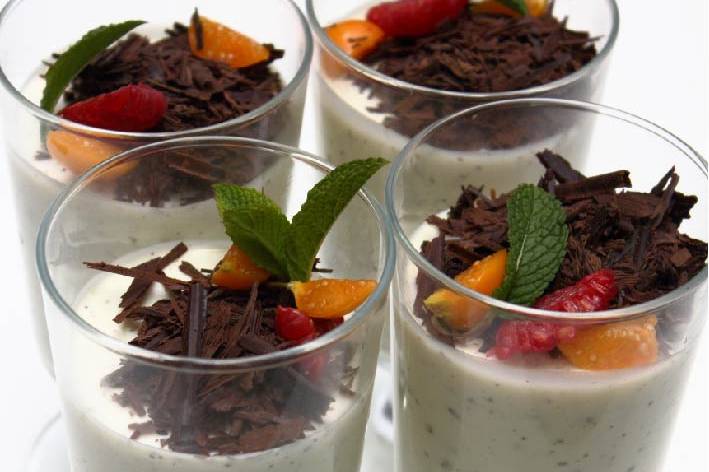 Pannacotta de chocolate blanco