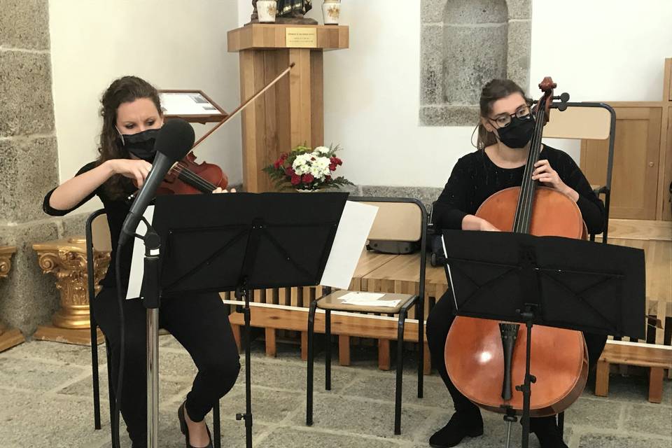 Violín y chelo