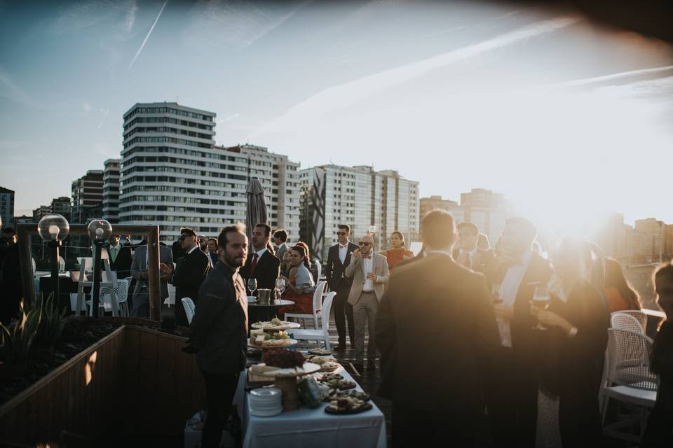 Aperitivo al atardecer