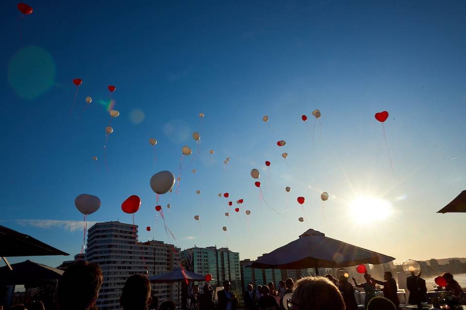 Suelta de globos