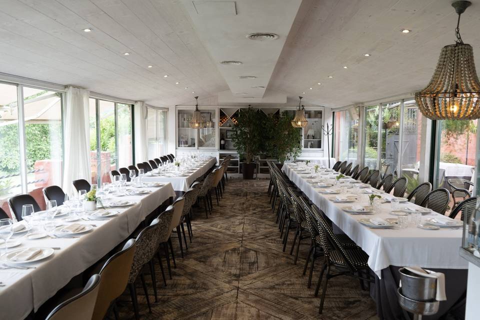 Terraza de cristal