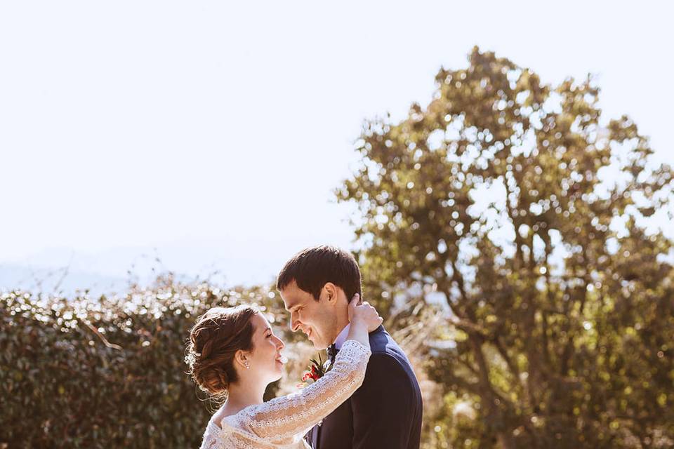 Novios en los Jardines