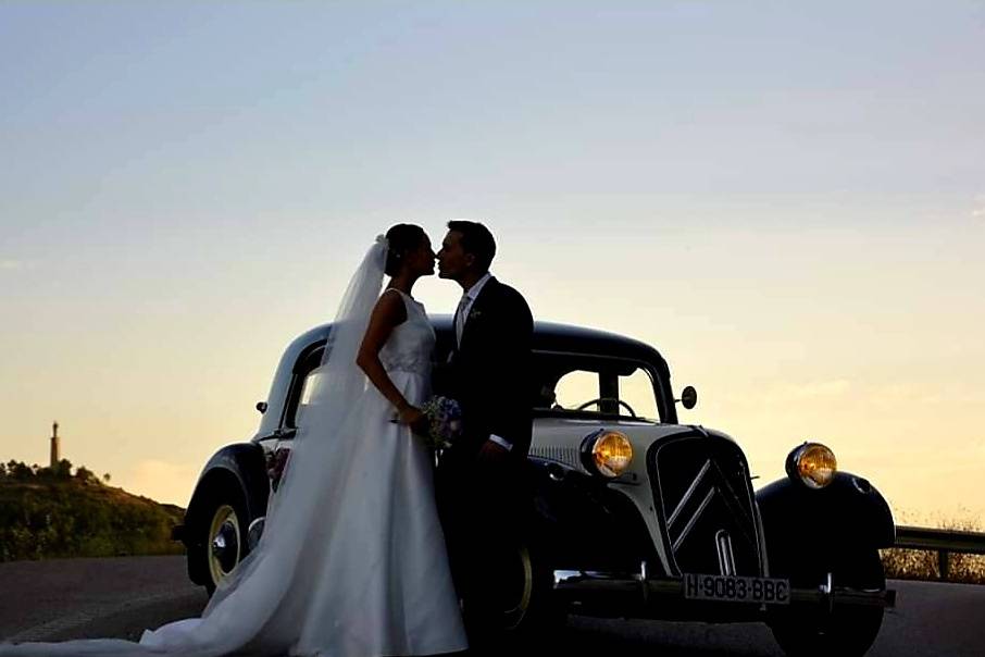Foto de boda con Citroën