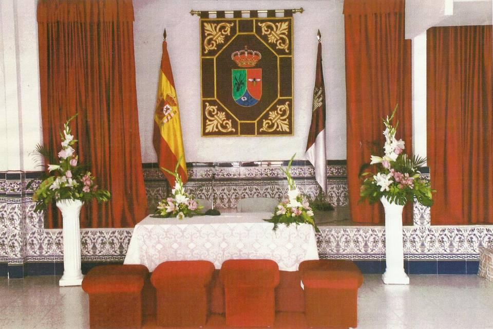 Decoración boda civil