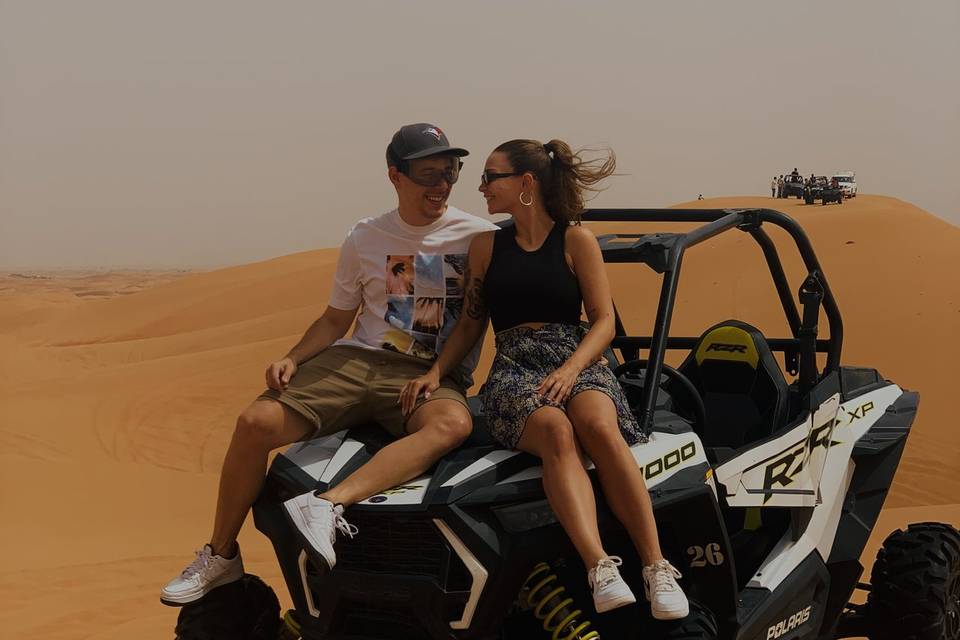 Oscar y Mariona en Dubai