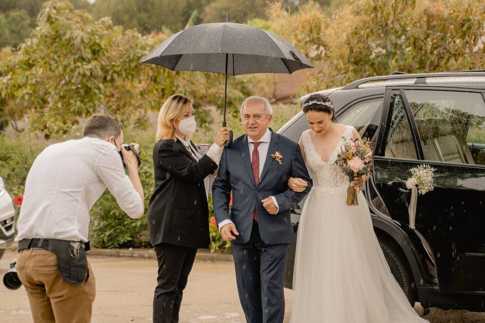 Coordinando la llegada de la novia