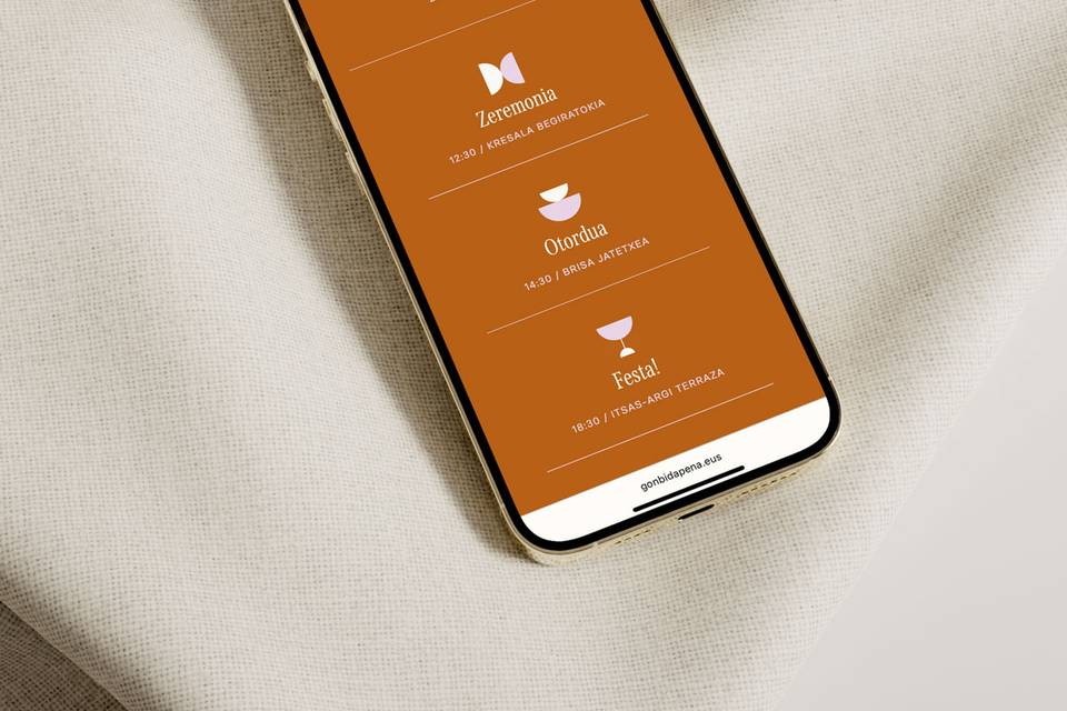 Web de boda Gozoki