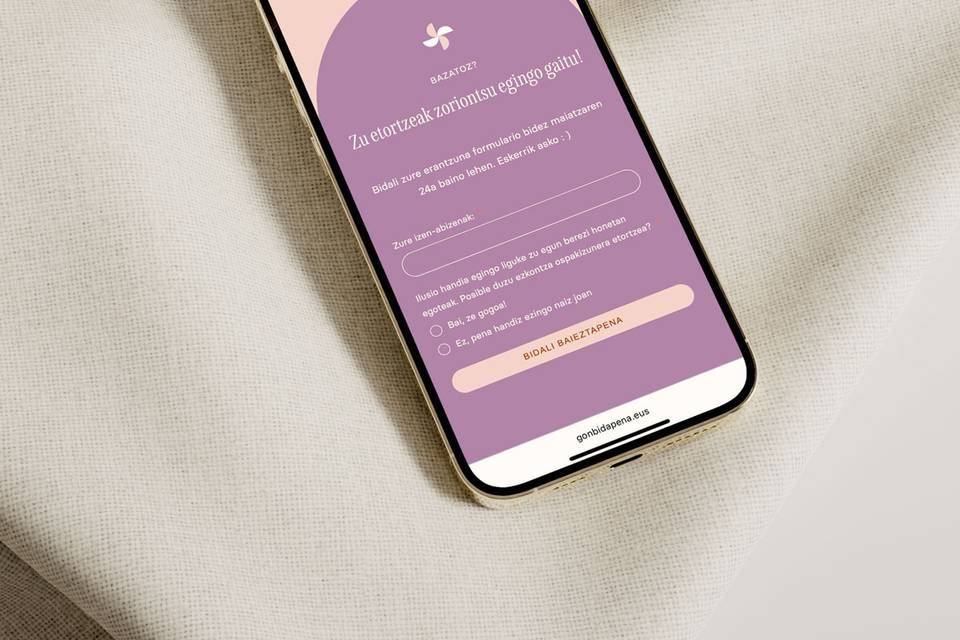 Web de boda Gozoki