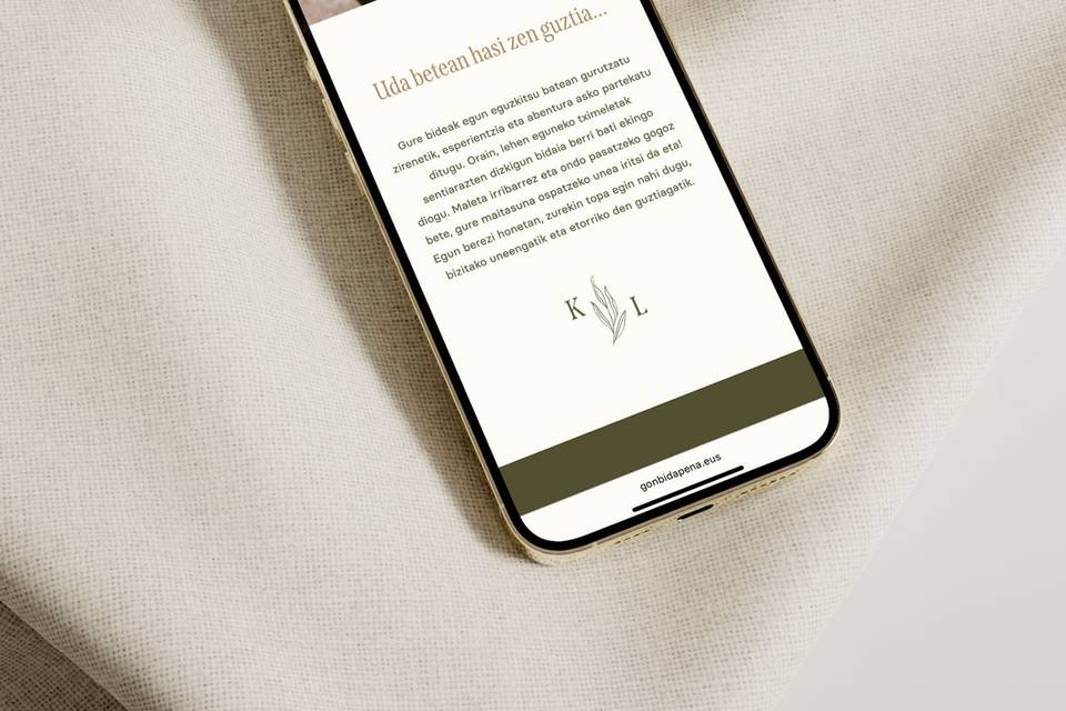 Web de boda Hostoak