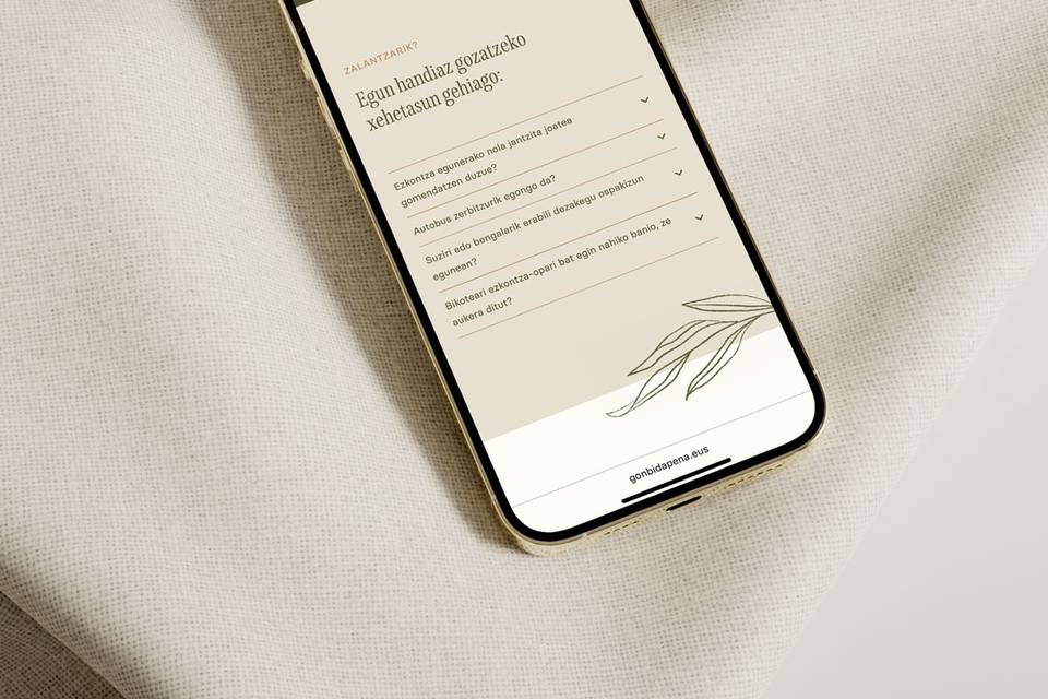 Web de boda Hostoak