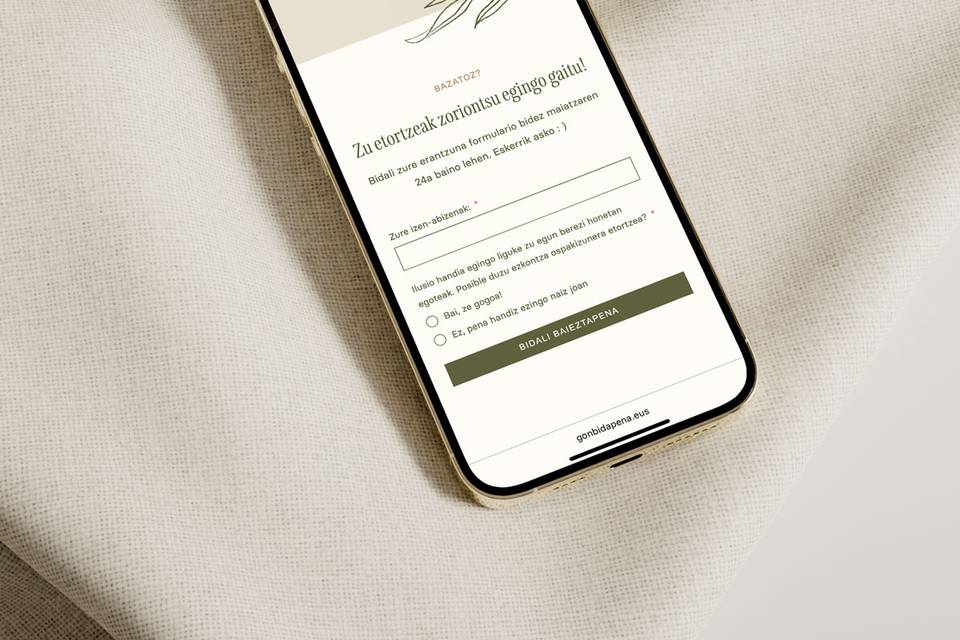 Web de boda Hostoak