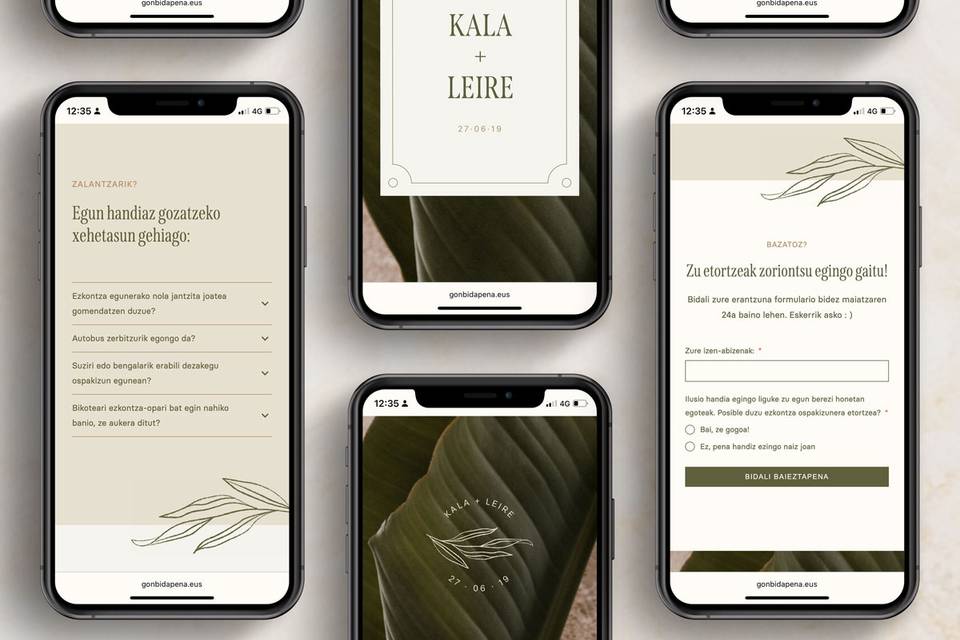 Web de boda Hostoak