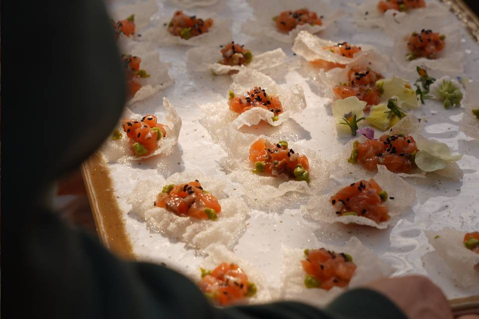 Crunch de salmón