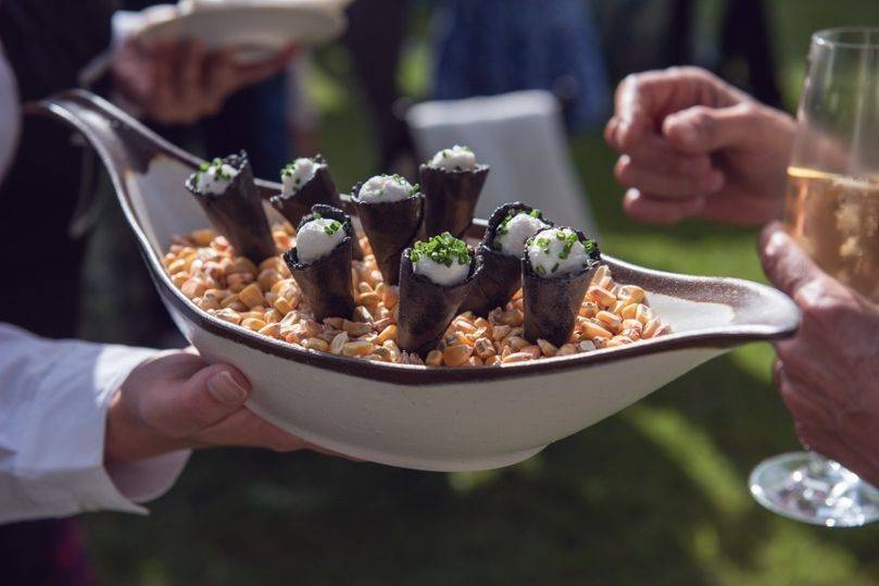 Cono de brandada de bacalao