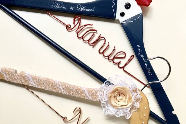 Perchas personalizadas de pareja