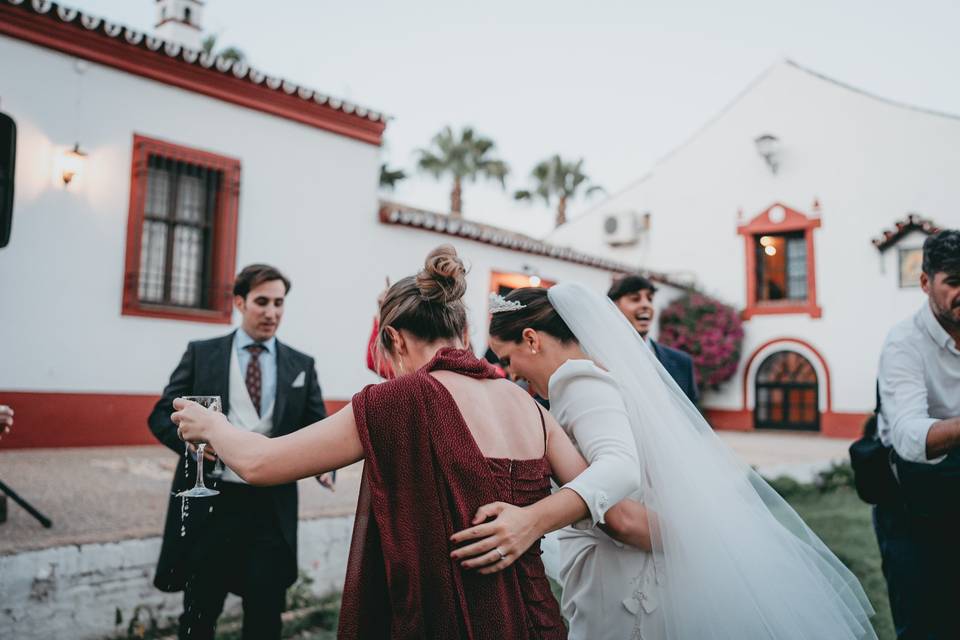 Novia con invitados