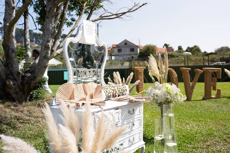 Boda ibicenca abanicos  diadem