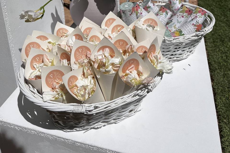 Detalle punto de pétalos