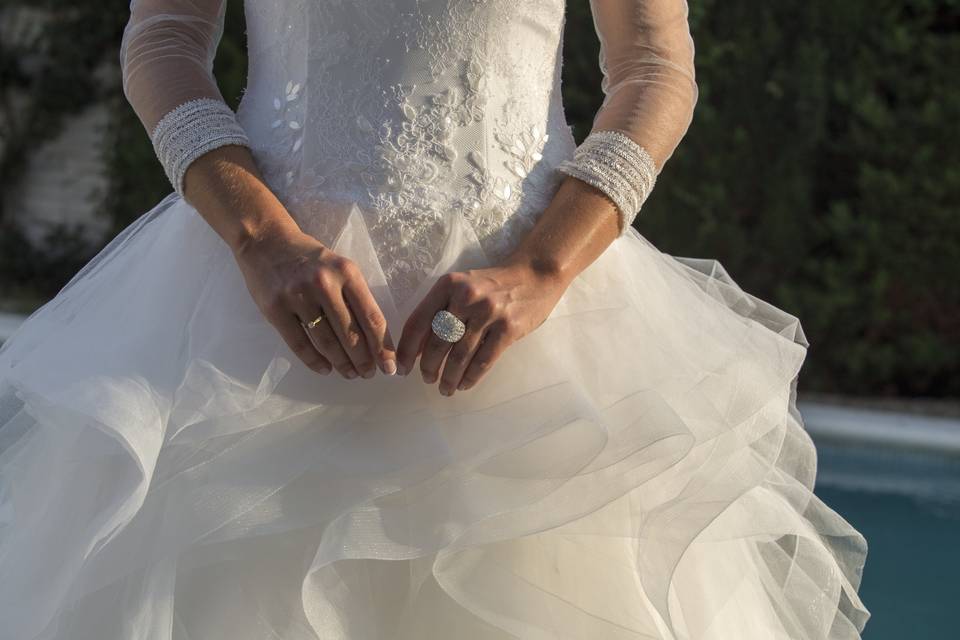 Detalle de la novia