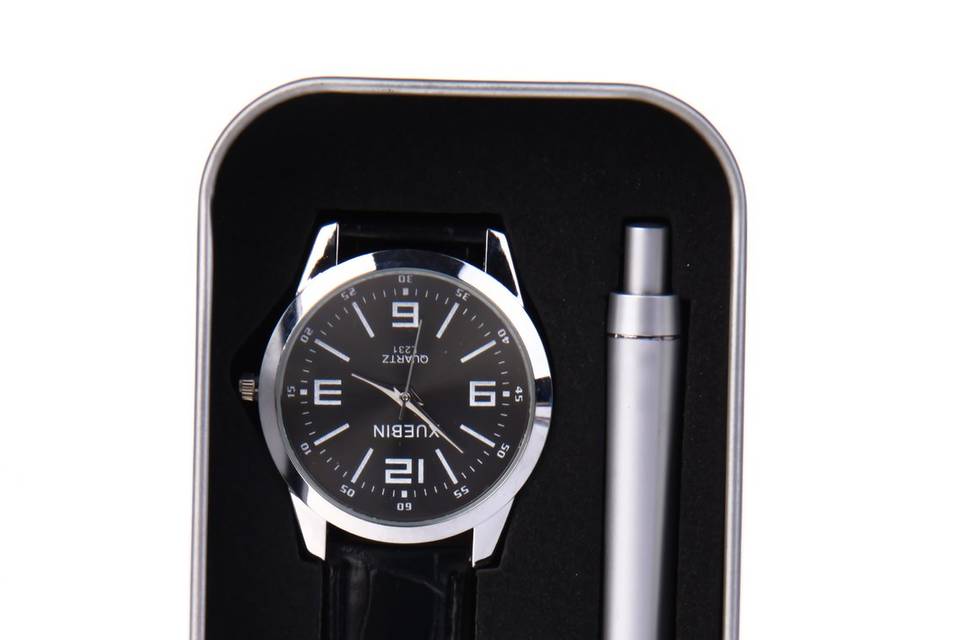 Set bolígrafo + reloj caballero