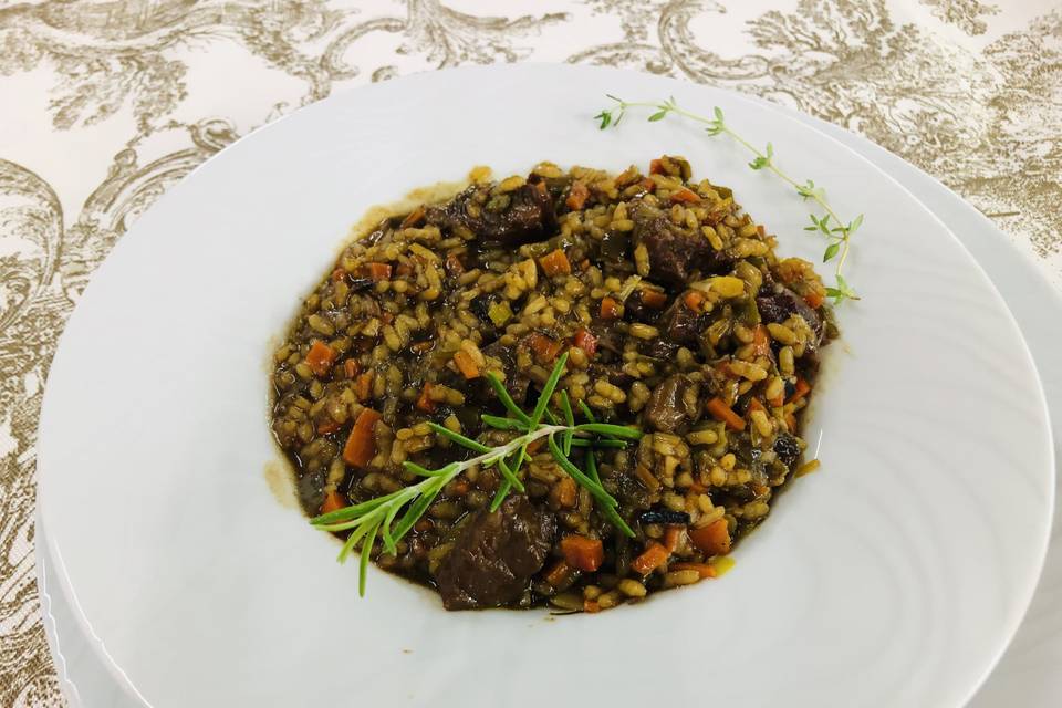 Arroz con carrillera