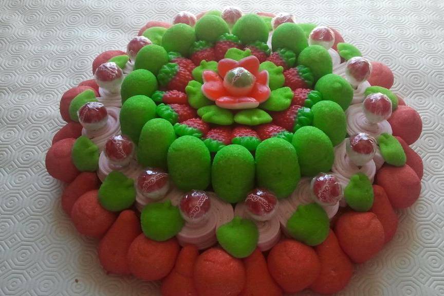 Colores de fiesta - Tartas de chuches