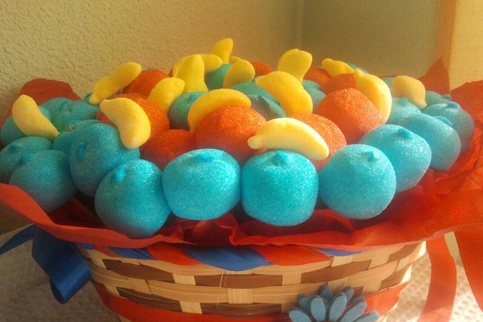 Colores de fiesta - Tartas de chuches