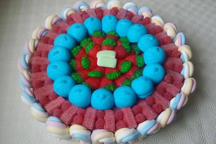 Colores de fiesta - Tartas de chuches