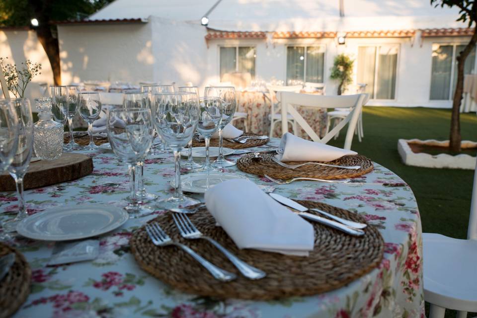 Comida en jardín