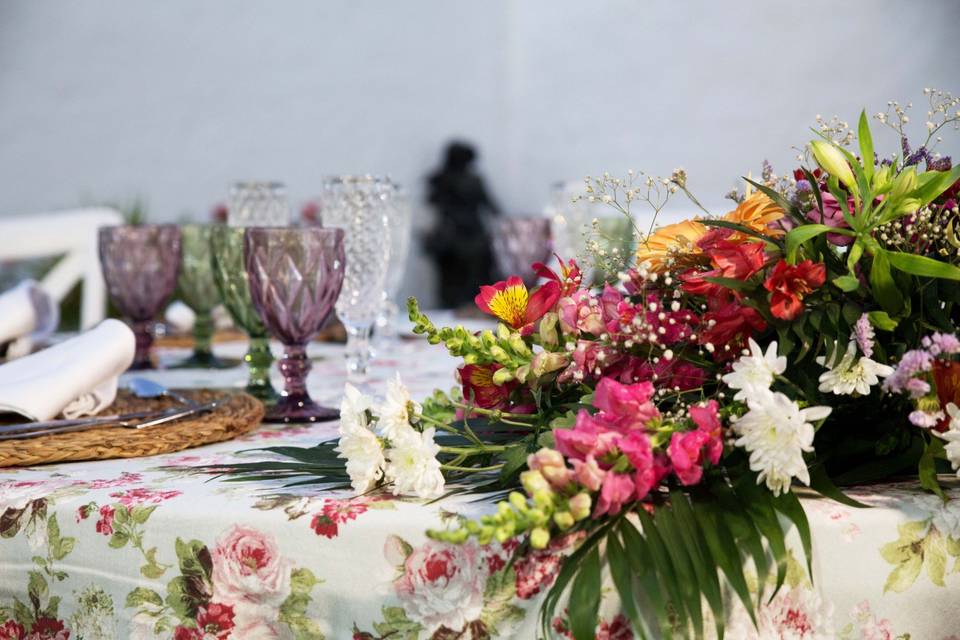 Comida en jardín