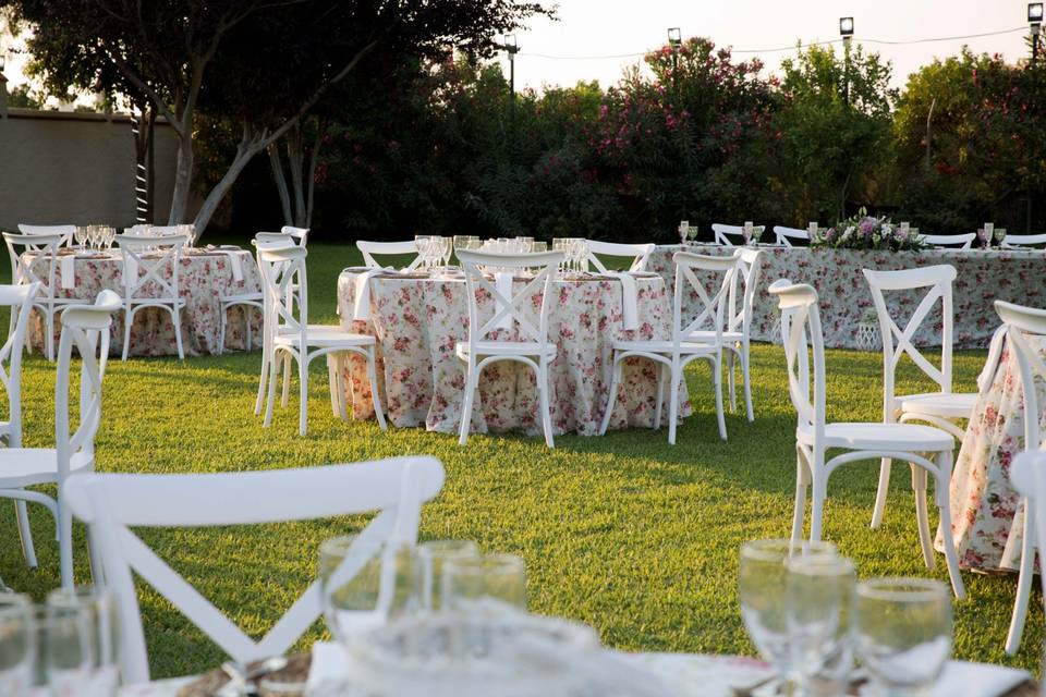 Comida en jardín