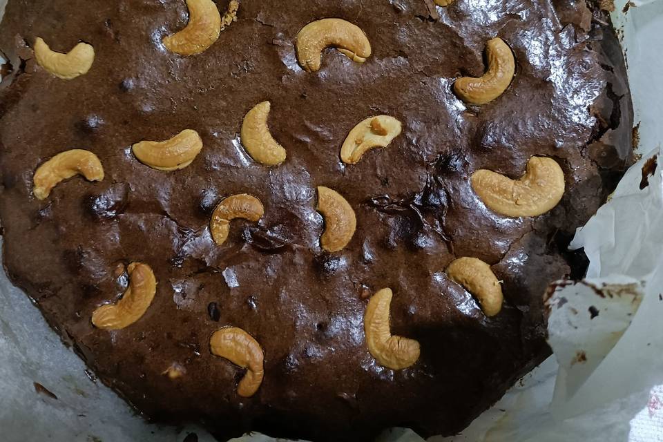 Brownie con anacardos