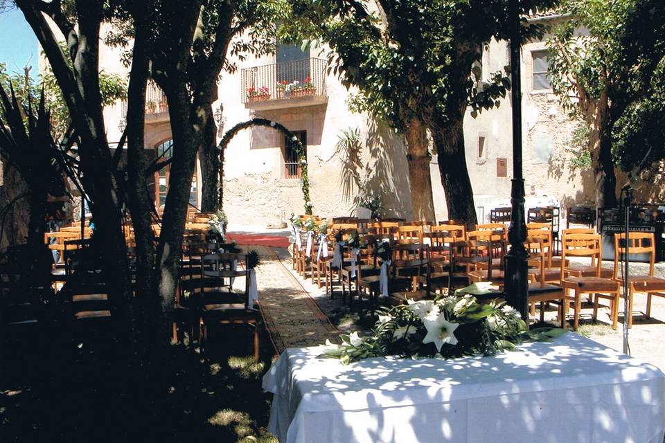 Espacio para la ceremonia