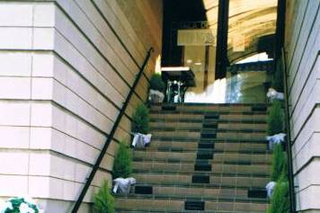 Escalera de acceso al comedor panorámico