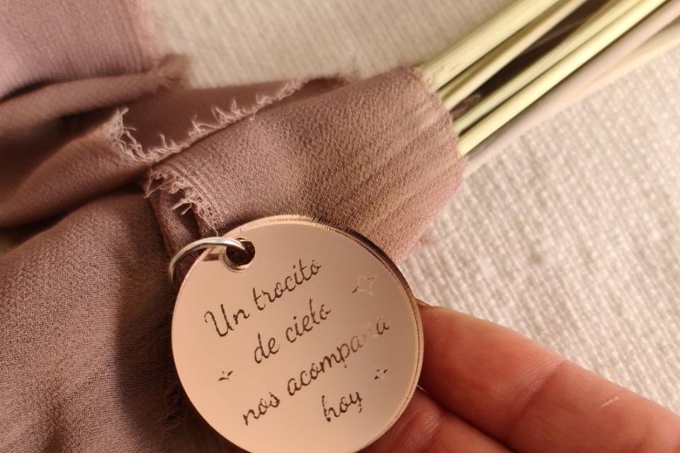 Medallas para ramo de novia